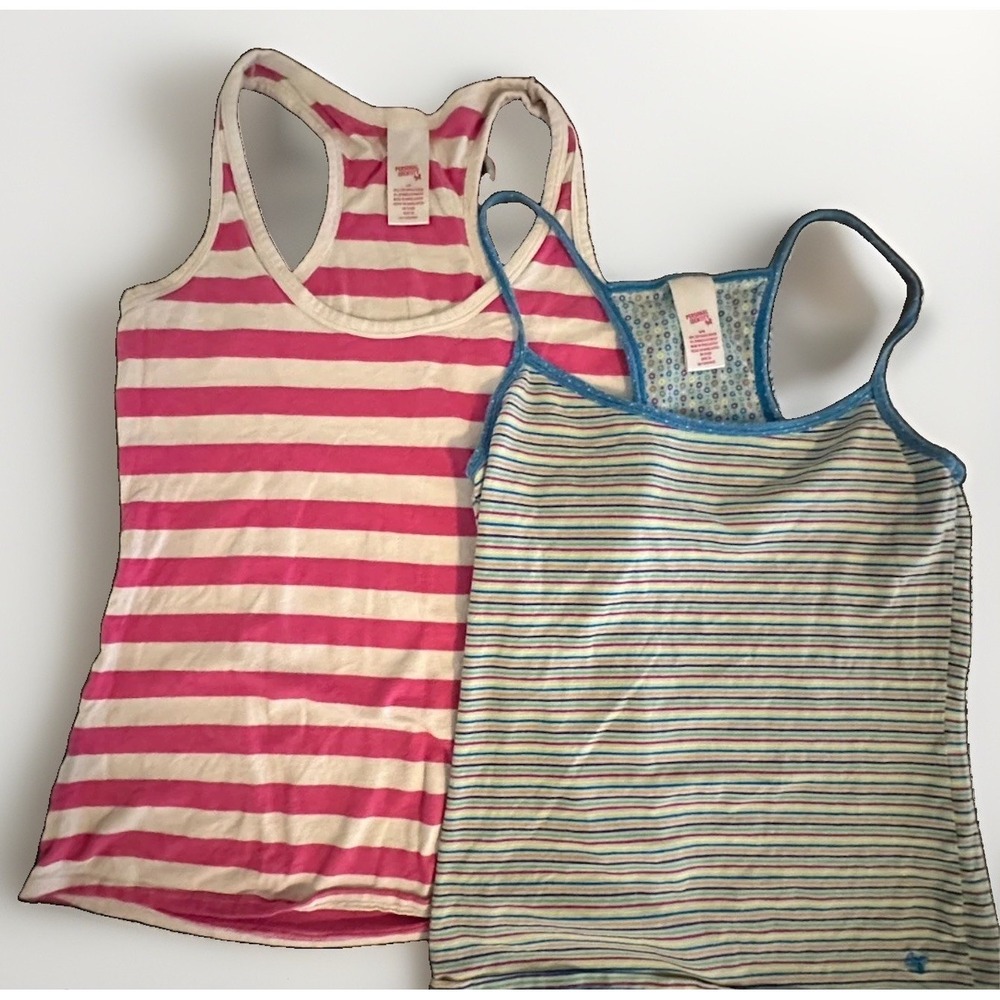 Personal Identity Y2K Tank Top Lot M / L Striped Racerback Cami Fairy Grunge 90s